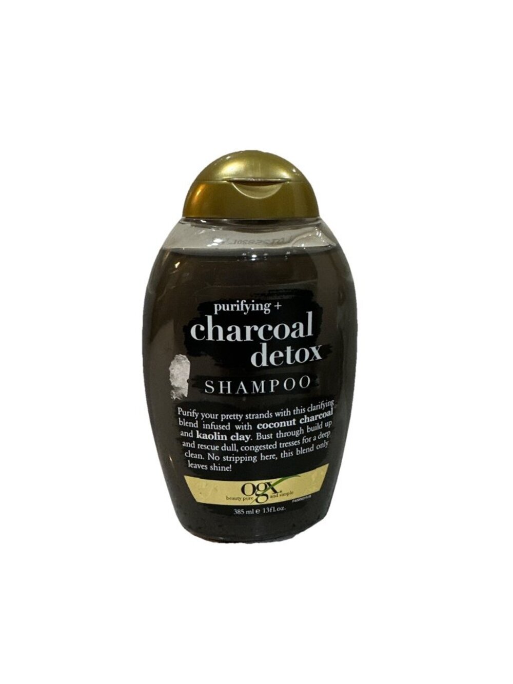 OGX Purifying + Charcoal Detox Shampoo, 13 fl oz (1 New)